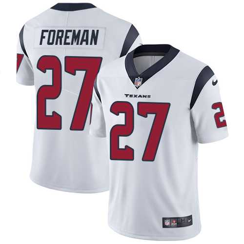 Nike Houston Texans #27 D'Onta Foreman Men's Limited White NFL Vapor Untouchable Road Jersey,We sell and wholesale Nike Houston Texans #27 D'Onta Foreman Men's Limited White NFL Vapor Untouchable Road Jersey on line form chian!